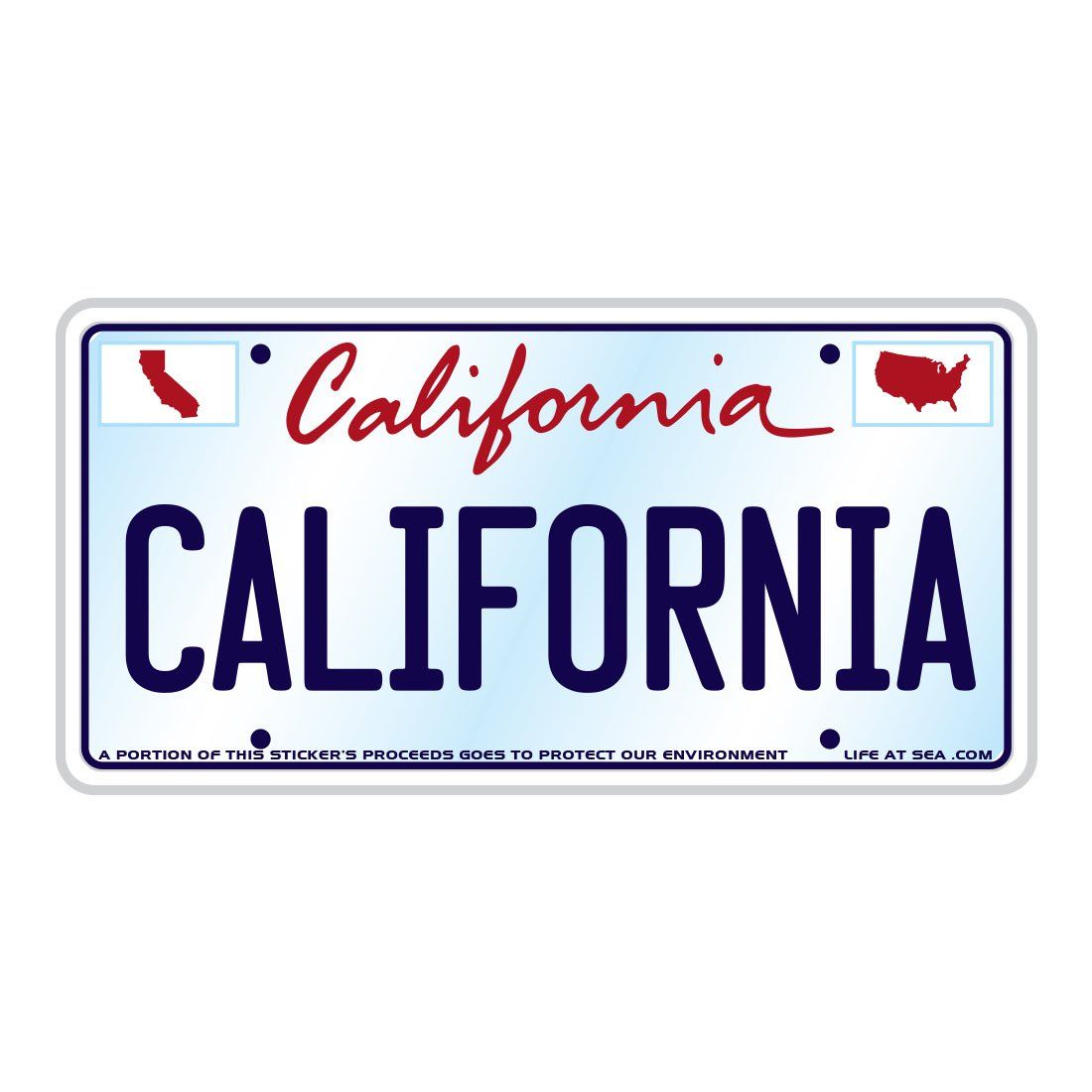 California License Plate Sticker Colors